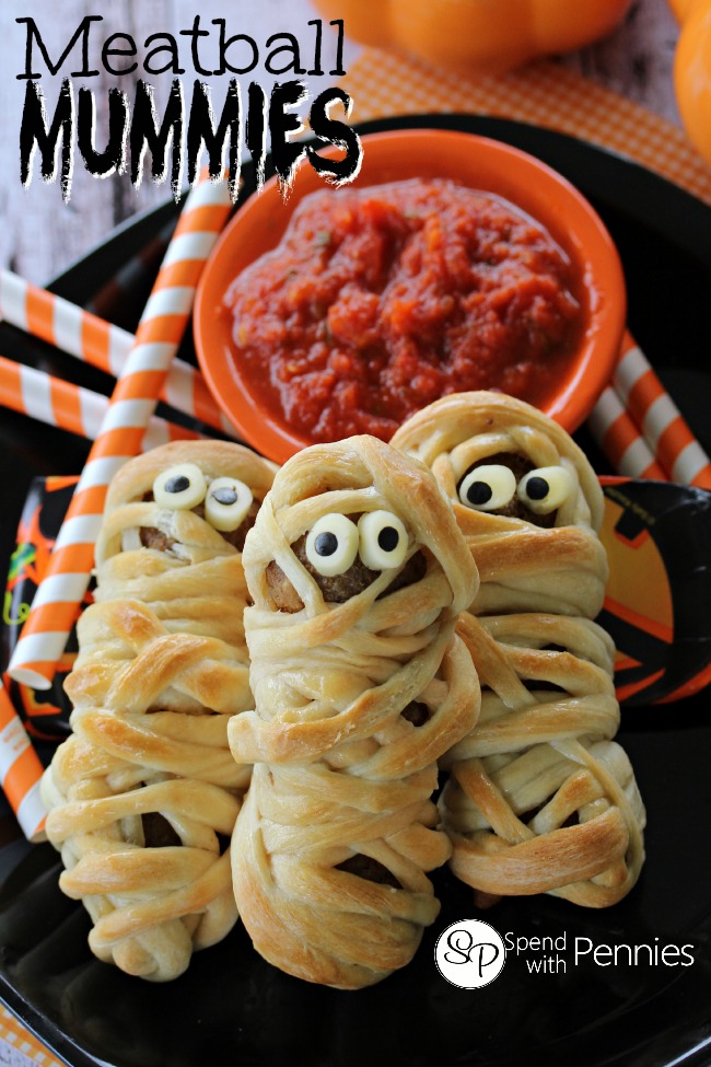 Meatball Mummies, from Spend with Pennies