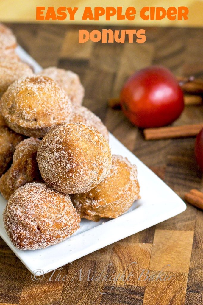 Easy Apple Cider Donuts — The Midnight Baker